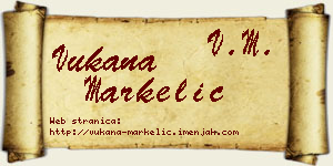 Vukana Markelić vizit kartica